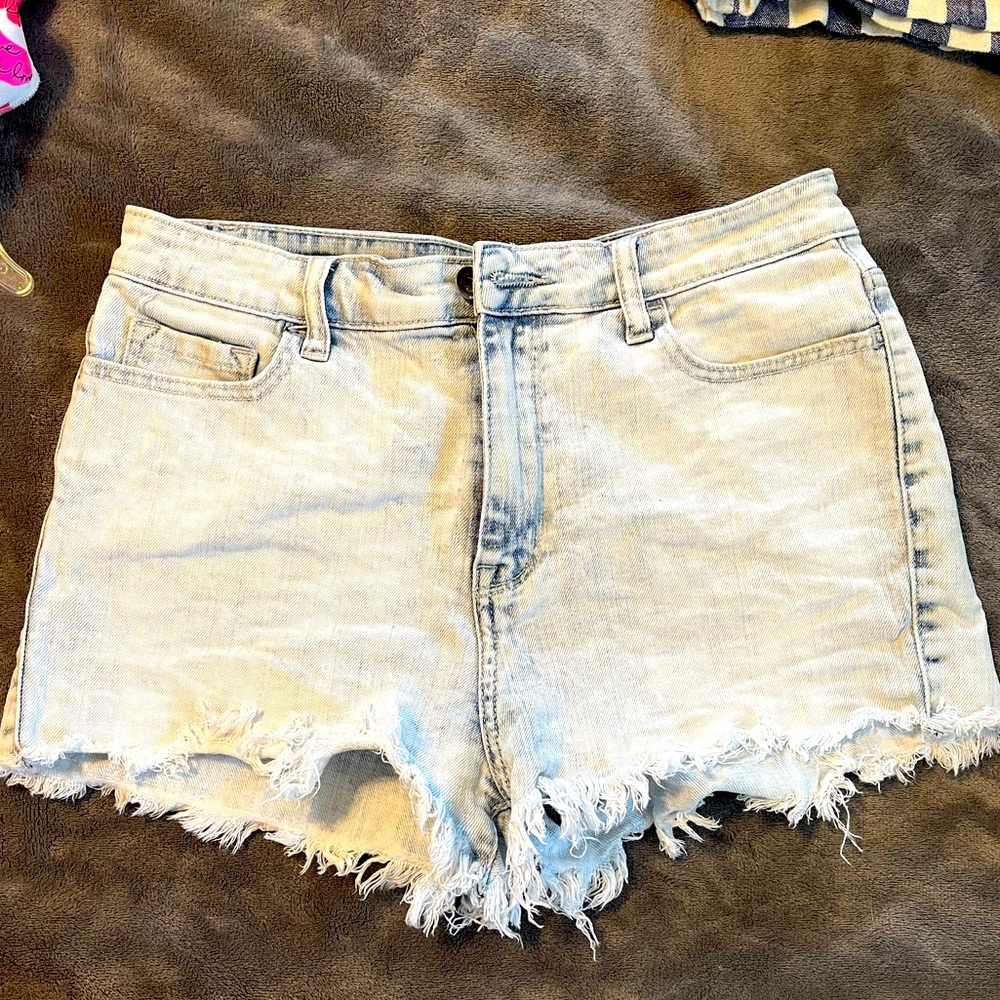 Light Wash Blue Jean Shorts